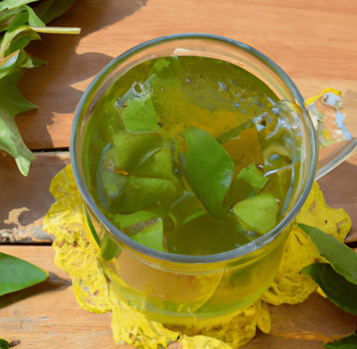 Odżywczy zielony napój – zielona herbata w proszku