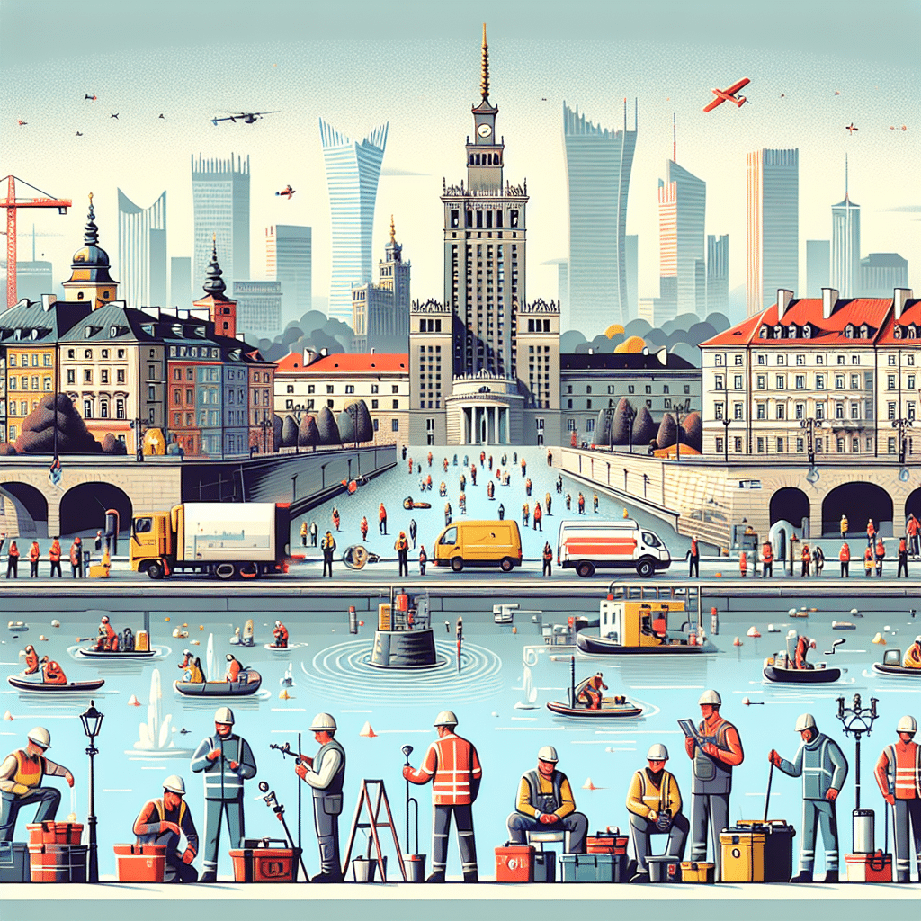 lokalizacja wycieków wody warszawa