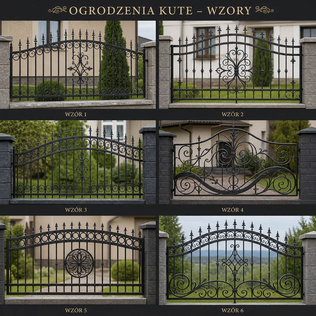 ogrodzenie kute wzory
